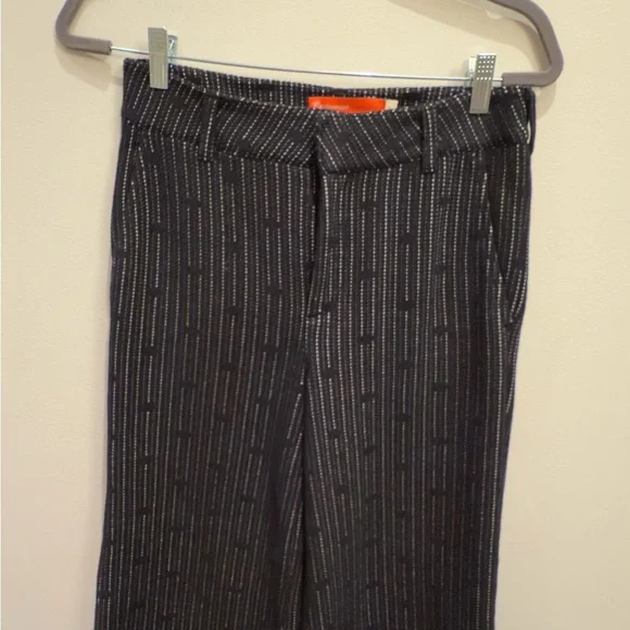 Anthropologie Jacquard Dot Knit Trousers Bell Bottoms by Cartannier Size 26 - Picture 6 of 10